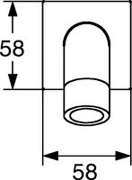 HANSAQUADRIS, Miscelatore vasca-doccia, 50372200