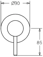 HANSAVANTIS, Piastra per miscelatore doccia, 50649007