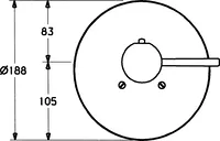 HANSADESIGNO, Cover part for shower faucet, 51139102