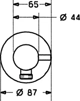 HANSAJET, Wall coupling for shower hose, 51220202