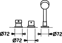 HANSADESIGNO, Fertigmontageset für Wanne/Brause, 53259031