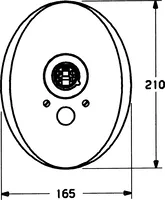 HANSASTAR, Piastra per miscelatore vasca-doccia, 55849100