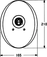 HANSASTAR, Piastra per miscelatore doccia, 55869100