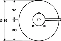 HANSAMURANO, Cover part for shower faucet, 56619101