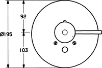 HANSAMURANO, Cover part for bath and shower faucet, 56629101