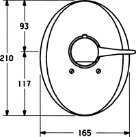 HANSASTAR, Cover part for shower faucet, 58639105