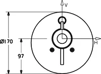 HANSACHRONO, Cover part for bath and shower faucet, 4282304196