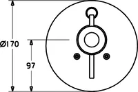 HANSACHRONO, Kit de finition bain-douche encastré, 4282904196