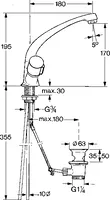 HANSANOVA, Miscelatore lavabo, 00032106