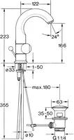 HANSALUX, Waschtischbatterie, 00702105