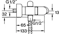 HANSALUX, Wannenfüll- und Brausebatterie, 00742135