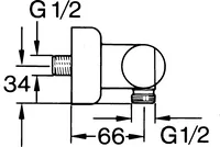 HANSALUX, Shower faucet, 00750105