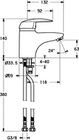 HANSADISC, Waschtischbatterie, 01072204