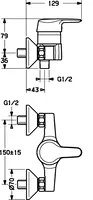 HANSAPRADO, Shower faucet, 01450101