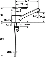 HANSACLINICA, Miscelatore lavabo, 01506193