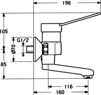 HANSACLINICA, Washbasin faucet, 01526106