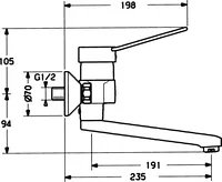 HANSACLINICA, Washbasin faucet, 01536106