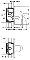 HANSADELTA, Cover part for bath and shower faucet, 0284910182