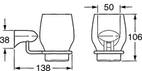 HANSARONDA, Glashalter (Glas inkl.), 03190900