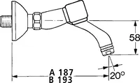 HANSANOVA, Waschtischbatterie, 05498106