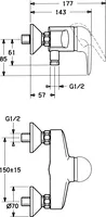 HANSAVIVA, Shower faucet, 07680100