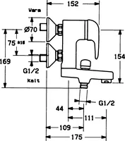 HANSAVIVA, Bath and shower faucet, 07772101