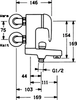 HANSAVIVA, Bath and shower faucet, 07772501