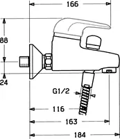 HANSAVIVA, Bath and shower faucet, 07782130