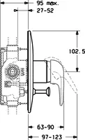 HANSAVIVA, Cover part for bath and shower faucet, 0786910082