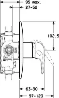 HANSAVIVA, Cover part for shower faucet, 0787910082