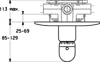 HANSARONDA, Piastra per miscelatore doccia, 08659195