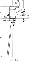 HANSATWIST, Miscelatore lavabo, 09042101