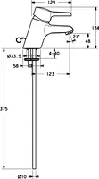 HANSATWIST, Washbasin faucet, 09042173