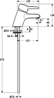 HANSATWIST, Washbasin faucet, 09052173