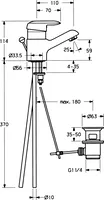 HANSATWIST, Washbasin faucet, 09092161