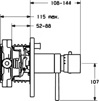 HANSADESIGNO, Cover part for bath and shower faucet, 41143042