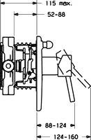 HANSAVANTIS Style, Cover part for bath and shower faucet, 42609047