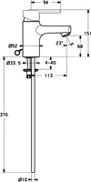 HANSARONDA Style, Miscelatore lavabo, 43042100