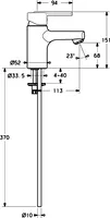 HANSARONDA Style, Miscelatore lavabo, 43082100