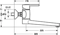 HANSARONDA Style, Miscelatore lavabo, 43692200