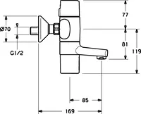 HANSAMEDICA, Miscelatore lavabo, 43722200