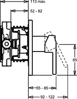 HANSARONDA, Cover part for bath and shower faucet, 43843500