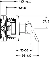 HANSARONDA Style, Piastra per miscelatore doccia, 43869000