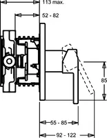 HANSARONDA Style, Piastra per miscelatore doccia, 43869500