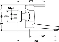 HANSARONDA Style, Miscelatore lavabo, 43942100