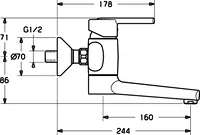 HANSARONDA Style, Washbasin faucet, 43942200