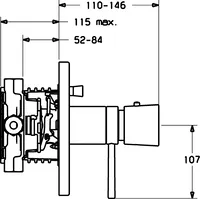 HANSAMURANO, Cover part for bath and shower faucet, 46623041