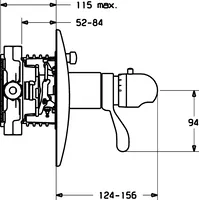 HANSASTAR, Cover part for bath and shower faucet, 47643045