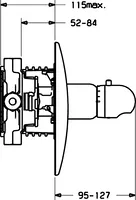 HANSASTAR, Cover part for shower faucet, 47659045