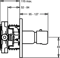 HANSARONDA Style, Cover part for shower faucet, 48659501